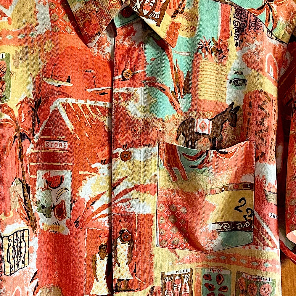 One-of-a-kind vintage Tiki Party Lounge Wear shirt